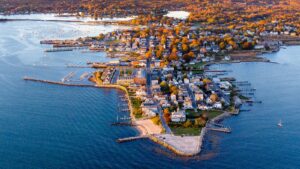 Stonington Borough Aerial by Clay Burkhalter Photos