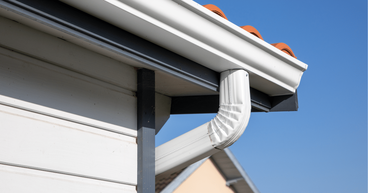 gutter, installed on a family home, by professionals