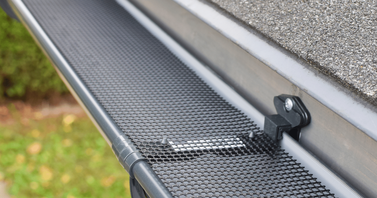 new gutters, after the installation process