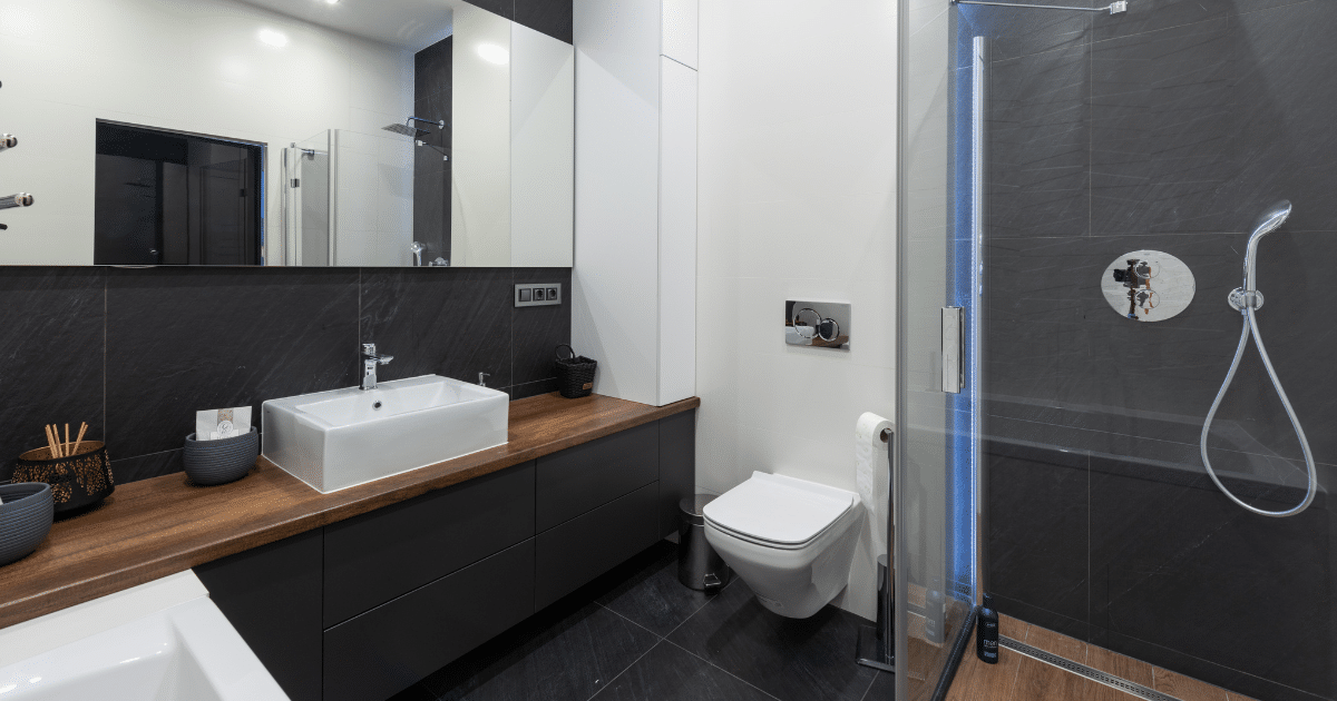 bathroom, comfortable after being remodeled