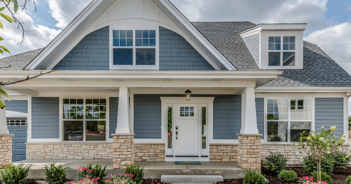 home exterior with new siding