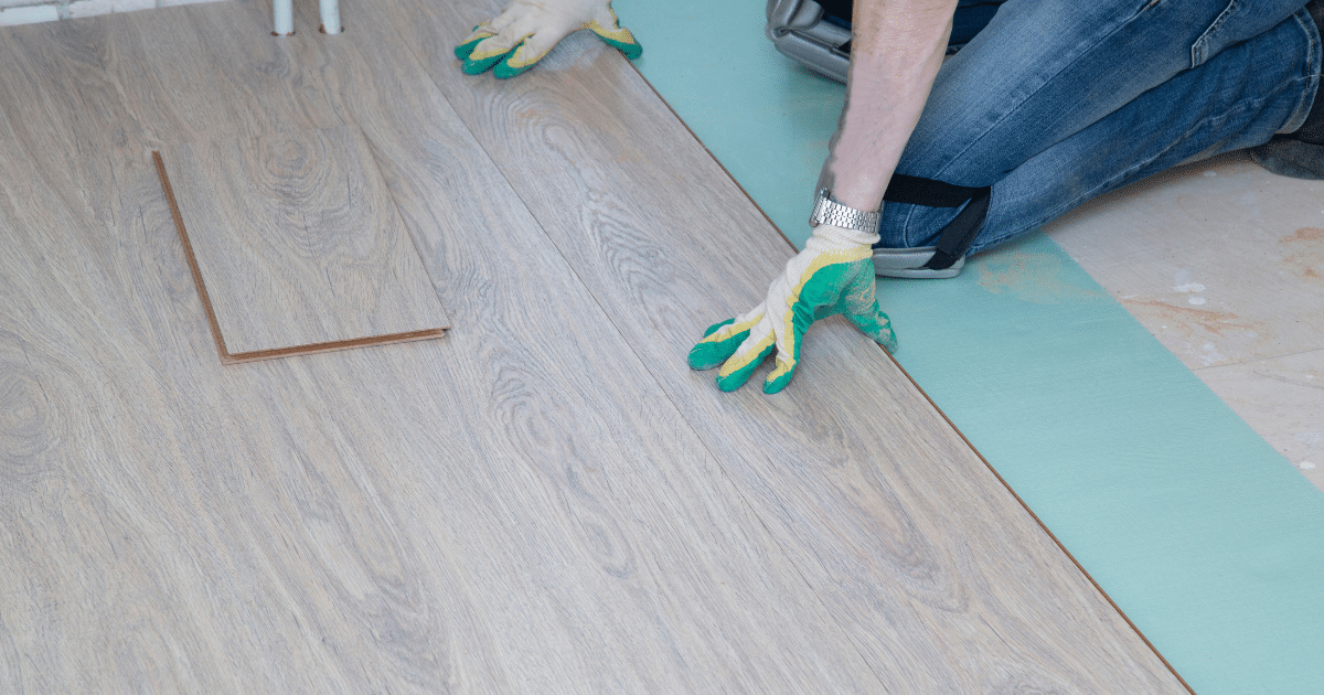 new flooring service being complete by experienced contractors in old lyme